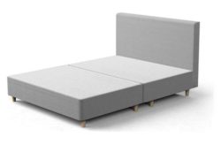 Studio by Silentnight Simple Double Bed Frame - Slate Grey.
